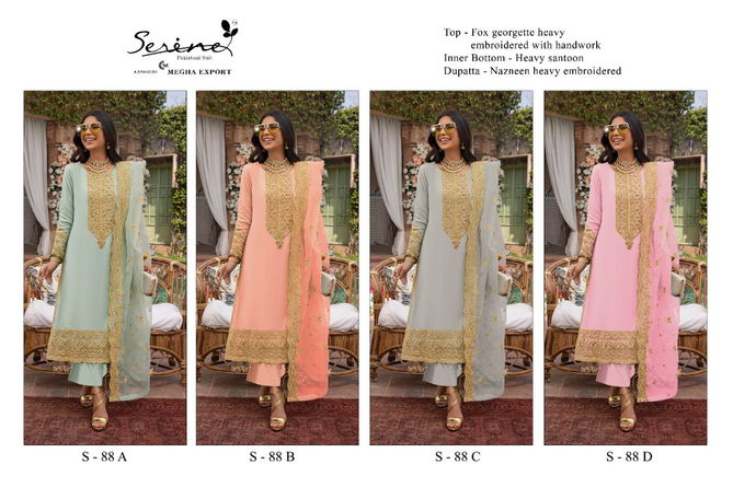 Serene S 88 Festive Wear Wholesale Georgette Pakistani Salwar Suits